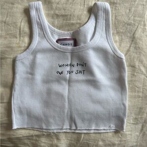 CHNGE White Crop Tank